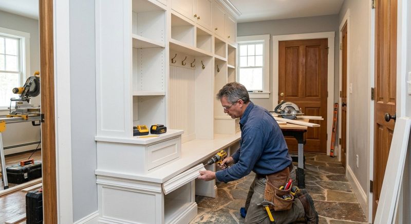 Mudroom Carpentry Installation in Alexandria, VA