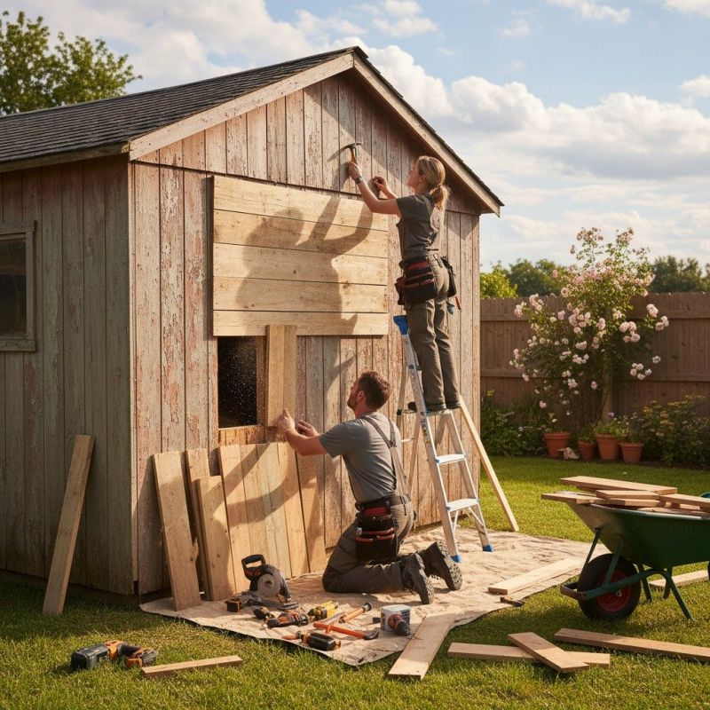 Wooden Carport Repair in Conroe, TX