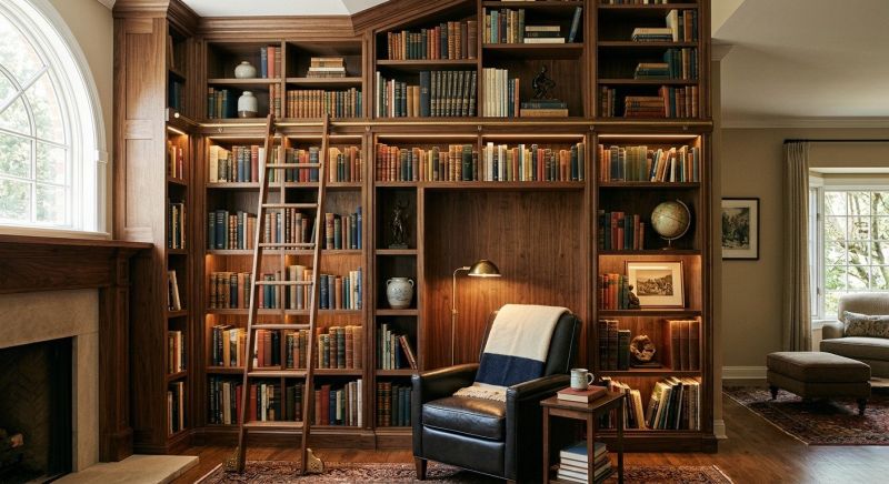 Custom Bookshelves Installation in Alexandria, VA